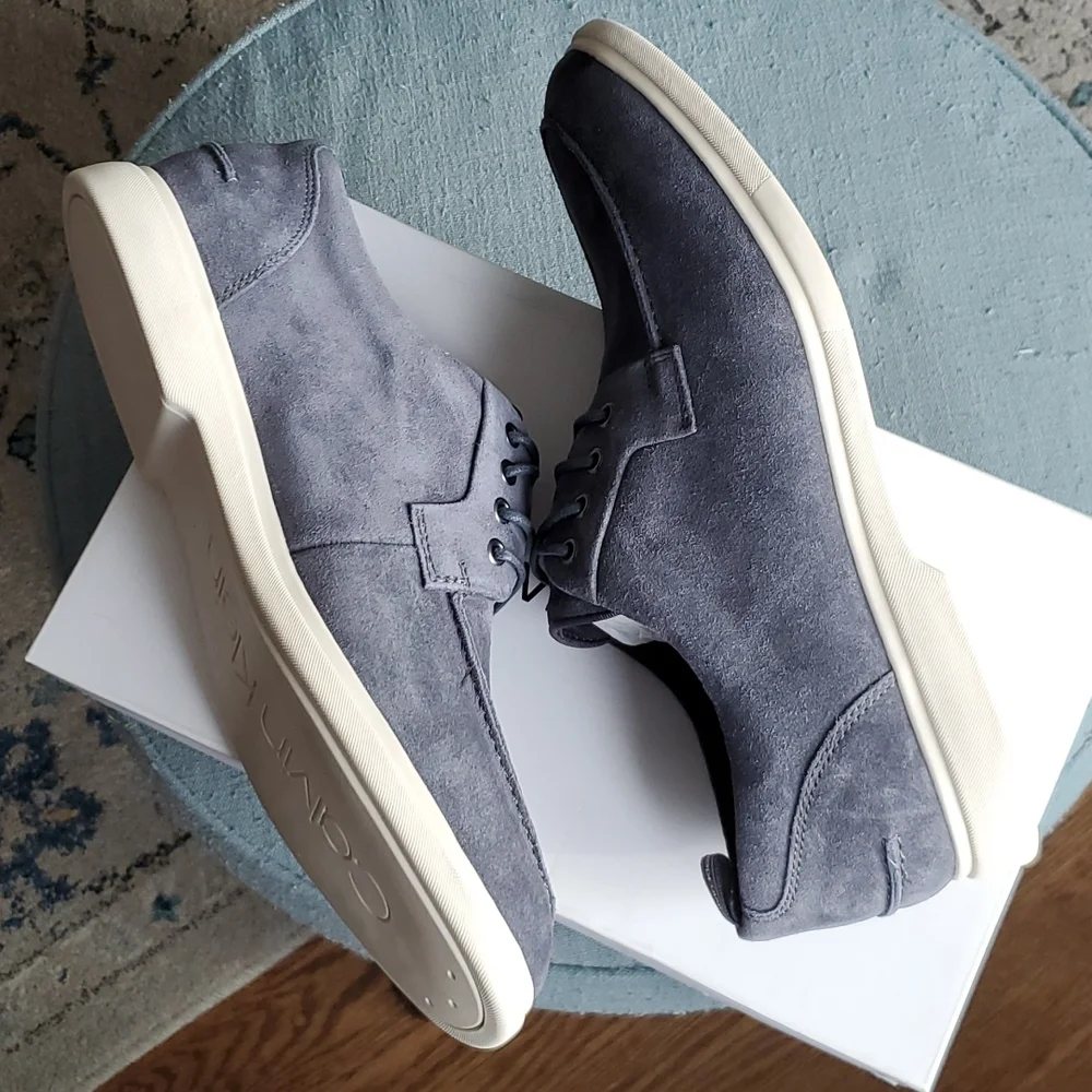Calvin Klein men's Todd Oxford Suede Shoes - NEW